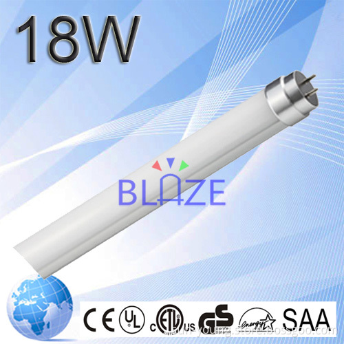 SMD T8 led tube 1200mm 4ft 18W 100LM/W Warm Cold White